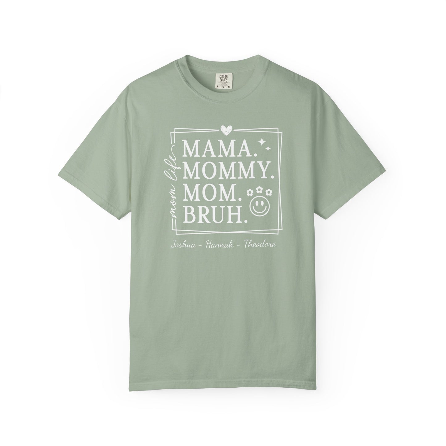 Mom Life Custom Name T-Shirt — Personalized Mom Script Graphic Tee