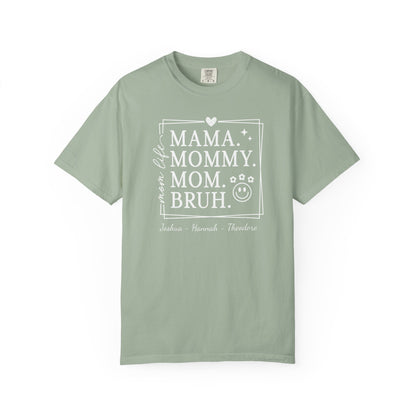 Mom Life Custom Name T-Shirt — Personalized Mom Script Graphic Tee