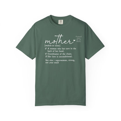 Mother Definition T-Shirt — Personalized Mom Script Graphic Tee