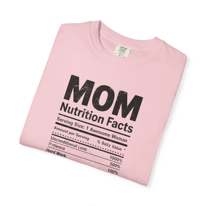 Mom Nutrition Facts T-Shirt — Mom Script Graphic Tee