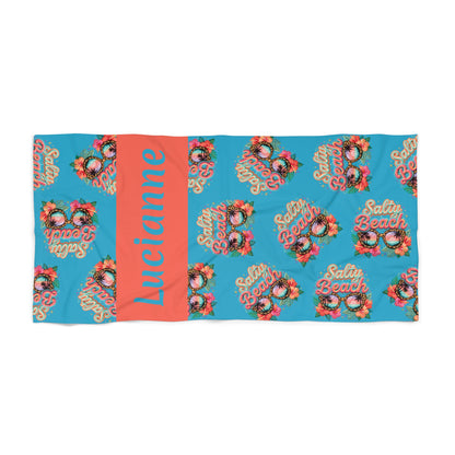 Salty B Beach Towel — Personalized Name