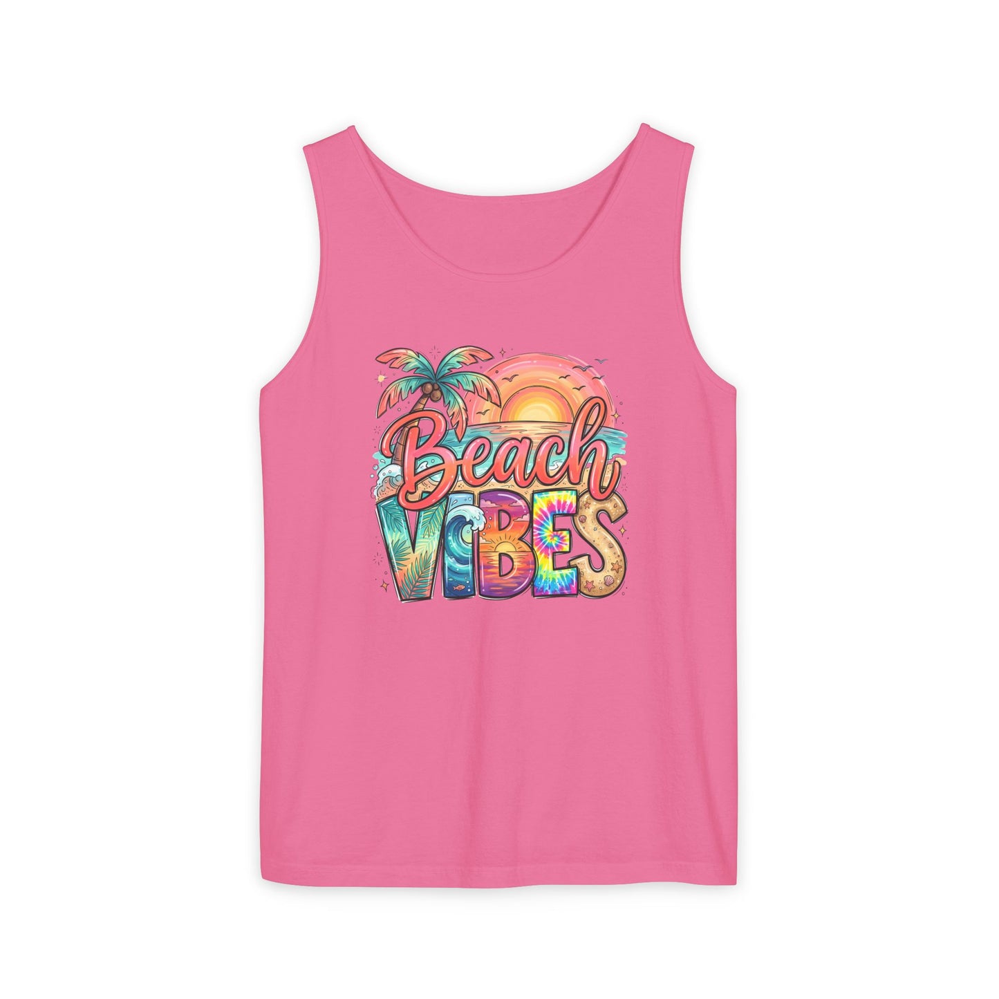 Beach Vibes — Breathable Garment-Dyed Summer Tank