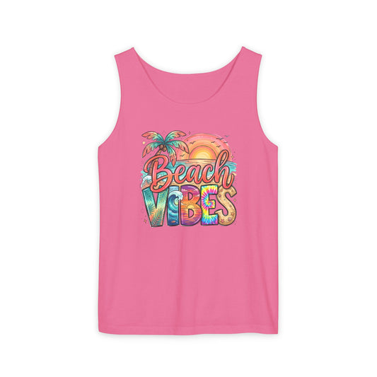Beach Vibes — Breathable Garment-Dyed Summer Tank