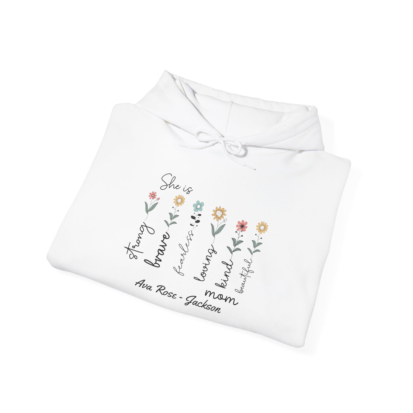 She Is Custom Kids Name Mama Hoodie — Personalized Mom Hoodie