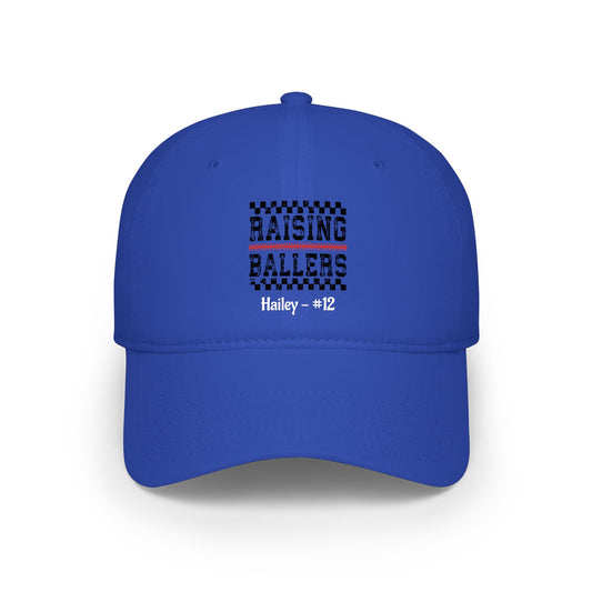 Raising Ballers Low Profile Cap — Personalized Name & Number