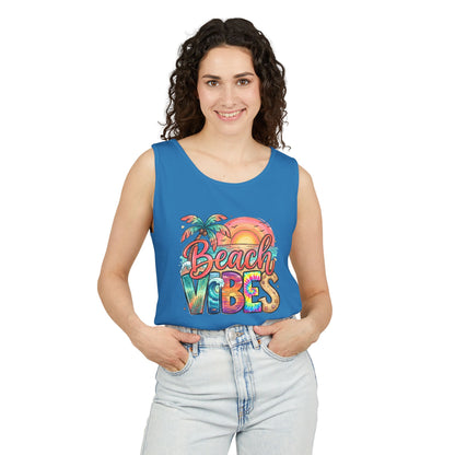 Beach Vibes — Breathable Garment-Dyed Summer Tank