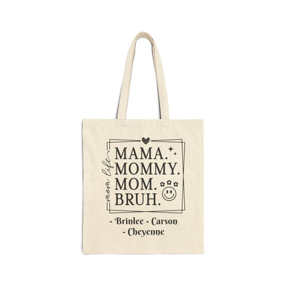 Mom Life Custom Names — Personalized Mom Tote