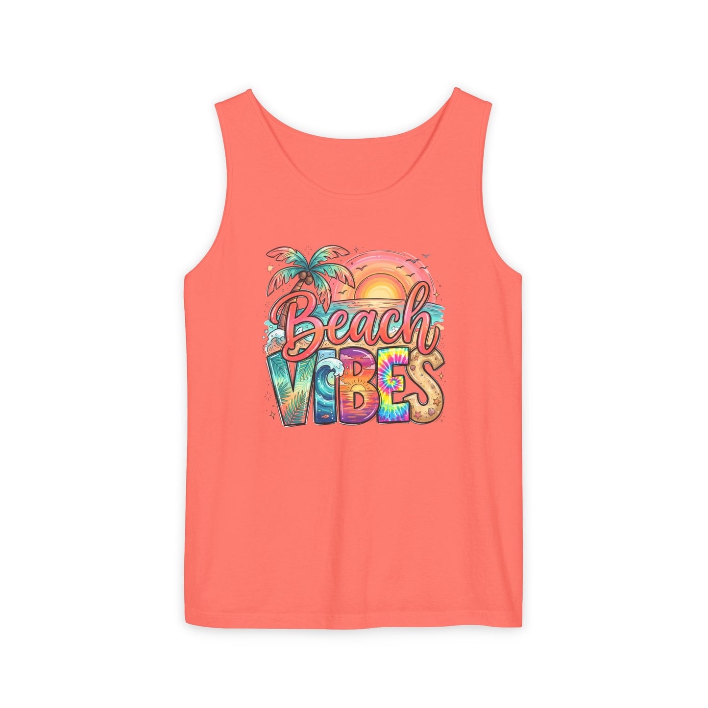 Beach Vibes — Breathable Garment-Dyed Summer Tank