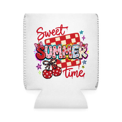 Sweet Summertime Can Cooler Sleeve — Personalized Can Koozie for BBQs & Beach Days