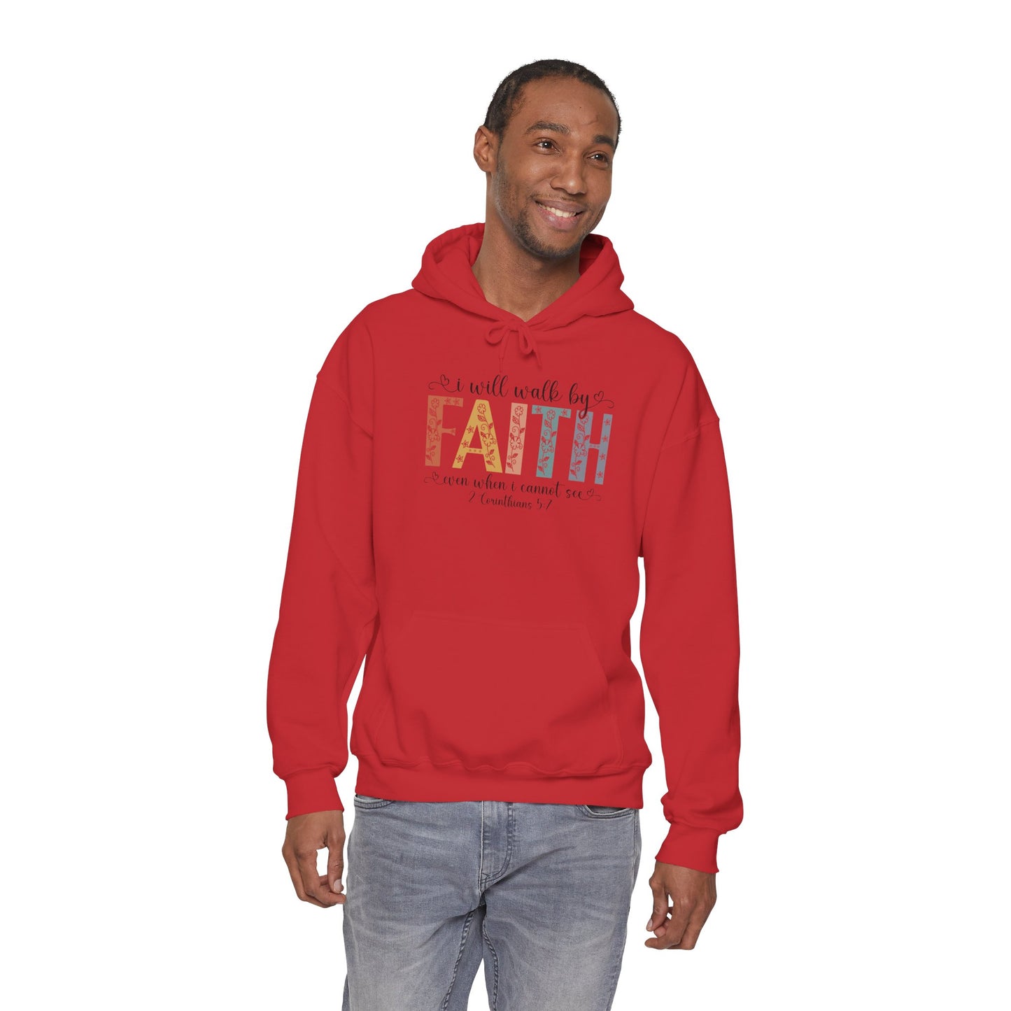 Walk By Faith — Inspirational Faith Graphic Hoodie