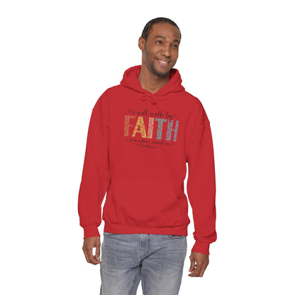 Walk By Faith — Inspirational Faith Graphic Hoodie