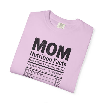 Mom Nutrition Facts T-Shirt — Mom Script Graphic Tee
