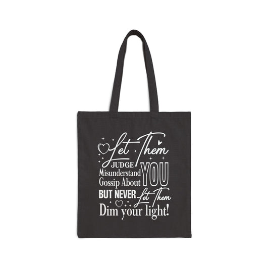 Let Them-Cotton Canvas Tote Bag
