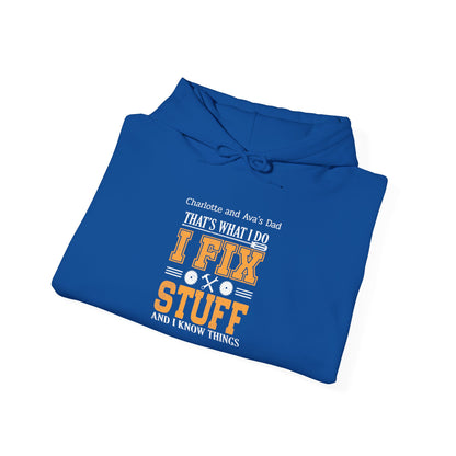 I Fix Stuff Custom Kid's Names Hoodie - Personalized Gift
