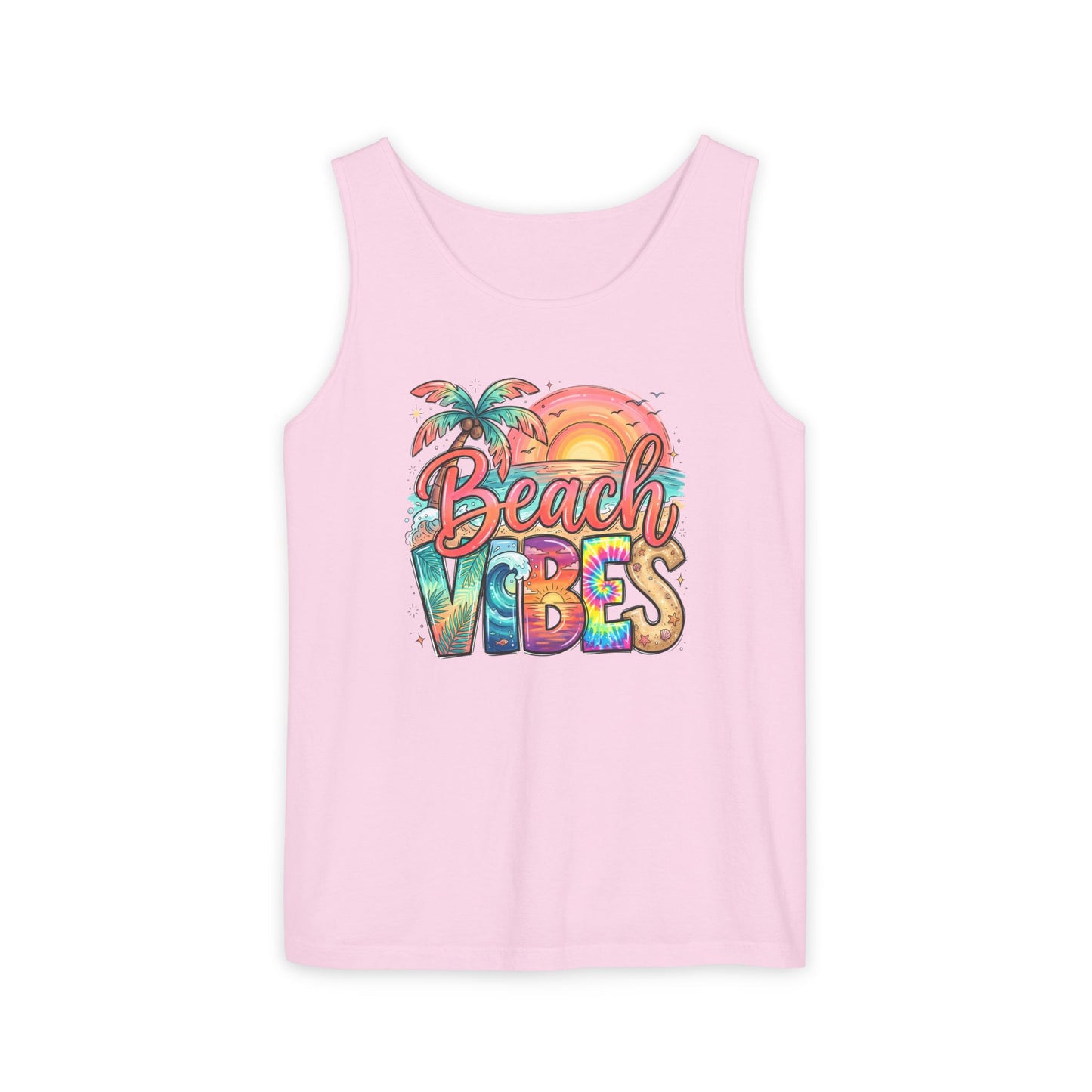 Beach Vibes — Breathable Garment-Dyed Summer Tank