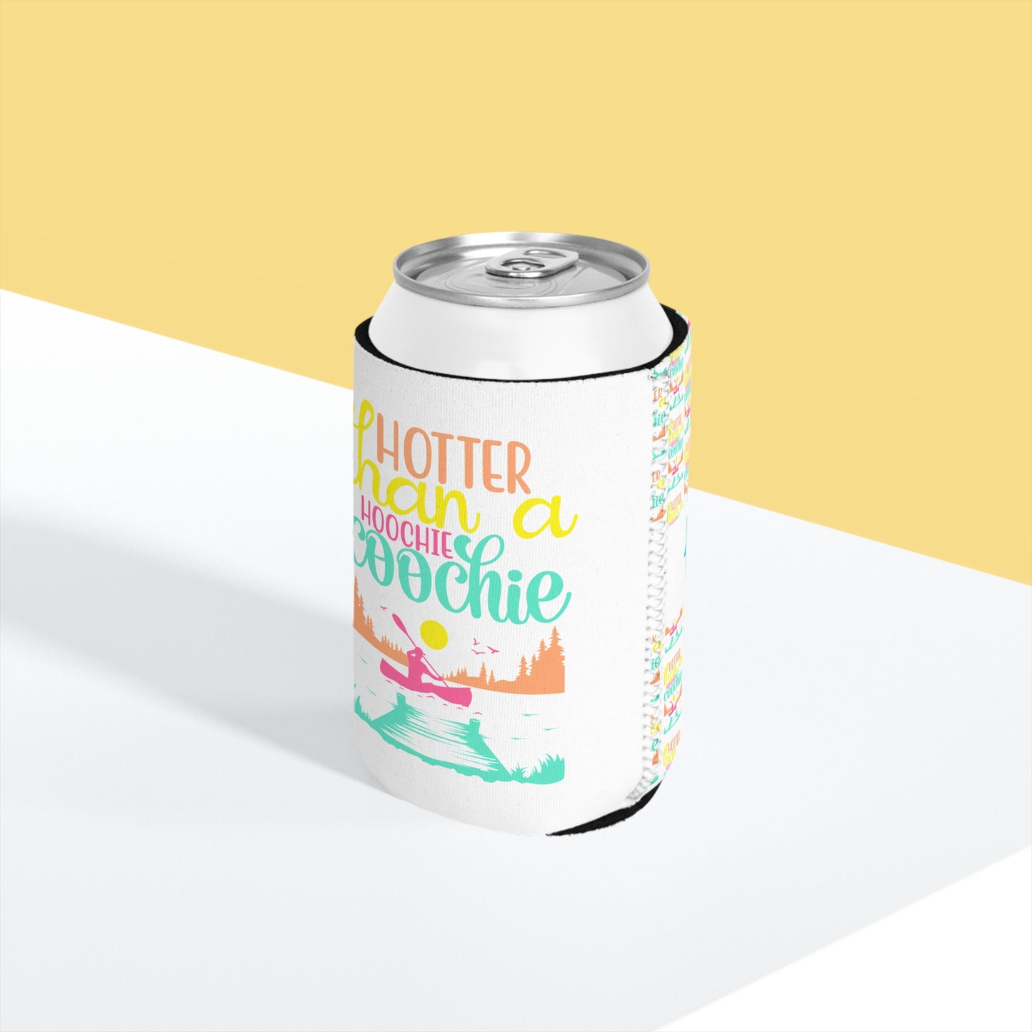 Hoochie Coochie Can Cooler Sleeve — Personalized Can Koozie for BBQs & Beach Days