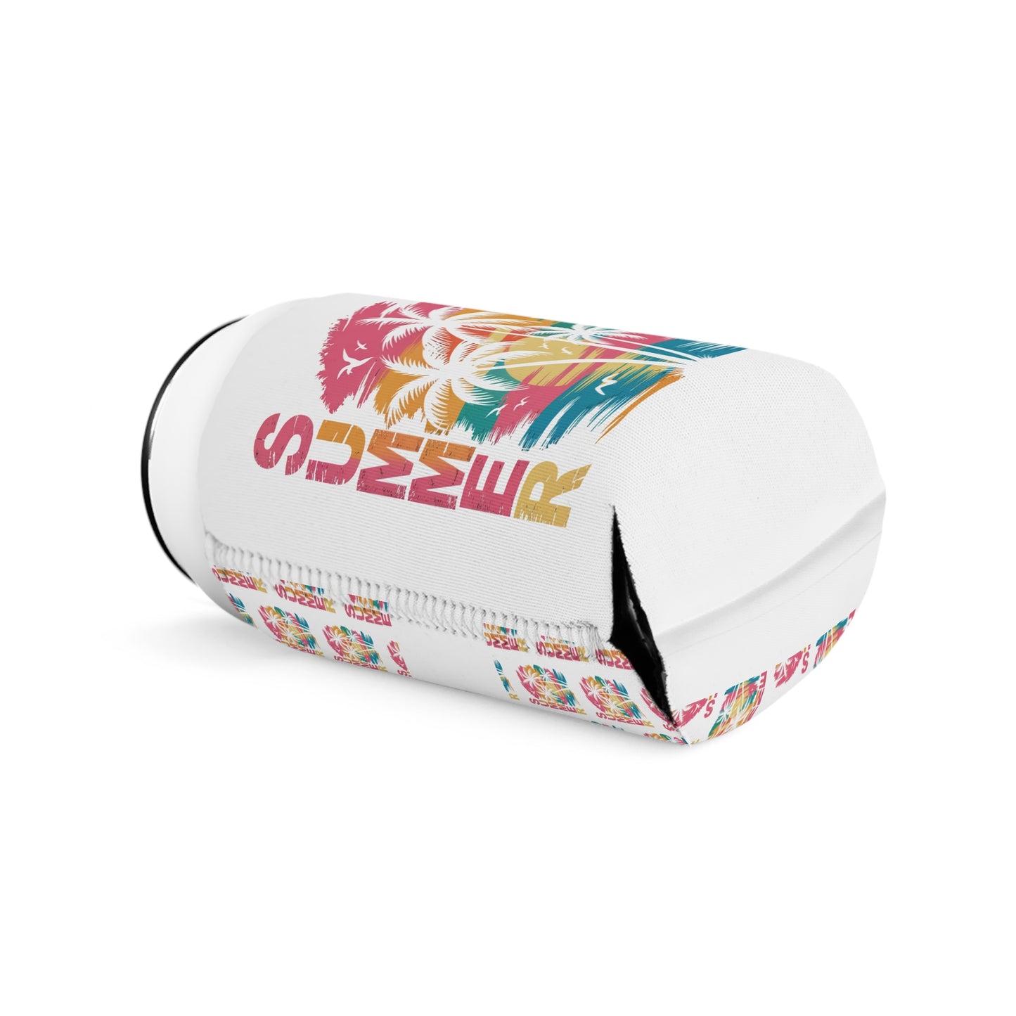 Summer Can Cooler Sleeve — Personalized Can Koozie for BBQs & Beach Days