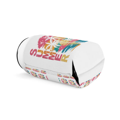 Summer Can Cooler Sleeve — Personalized Can Koozie for BBQs & Beach Days