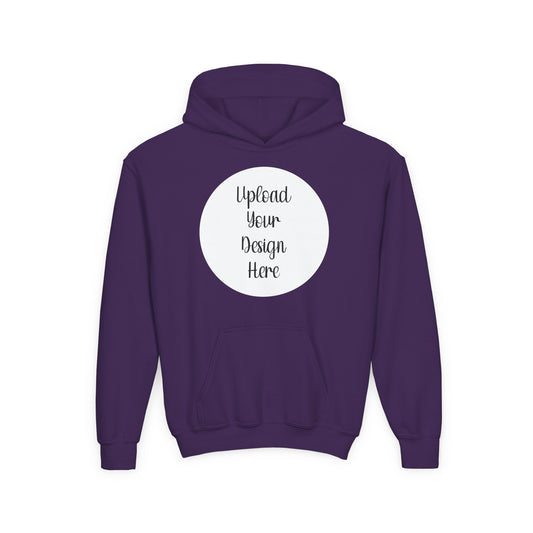 *Custom Youth Hoodie Front Only Design - Various Colors - Upload Your Design