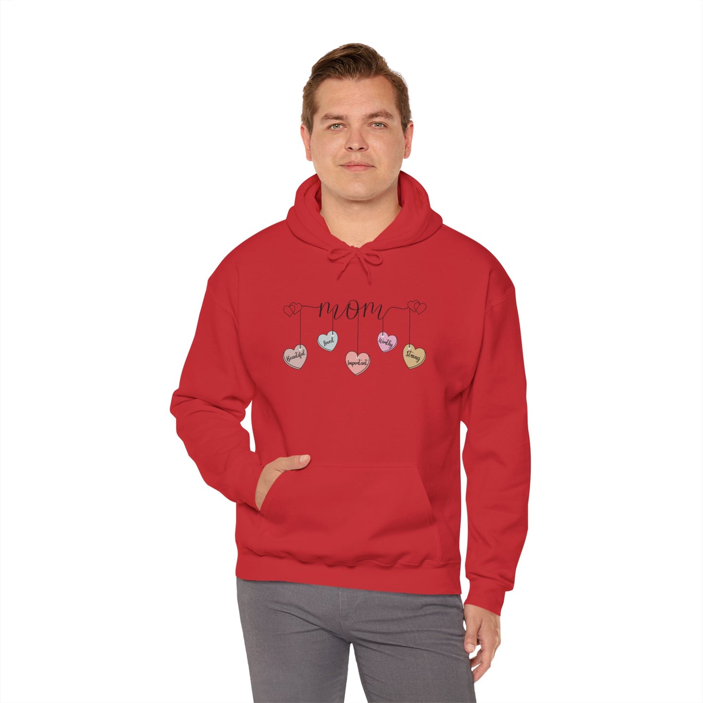 Mom Hearts — Graphic Hoodie
