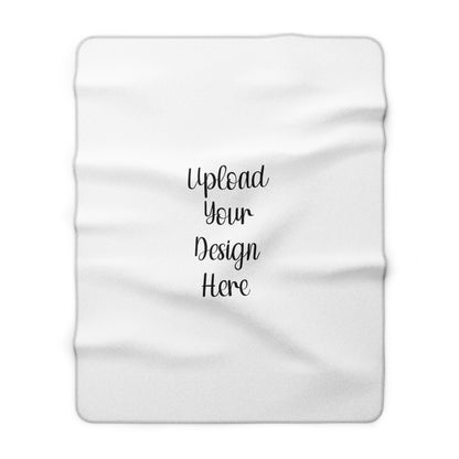 Custom Sherpa Fleece Blanket – Cozy Personalized Throw Blanket for Home, Custom Design