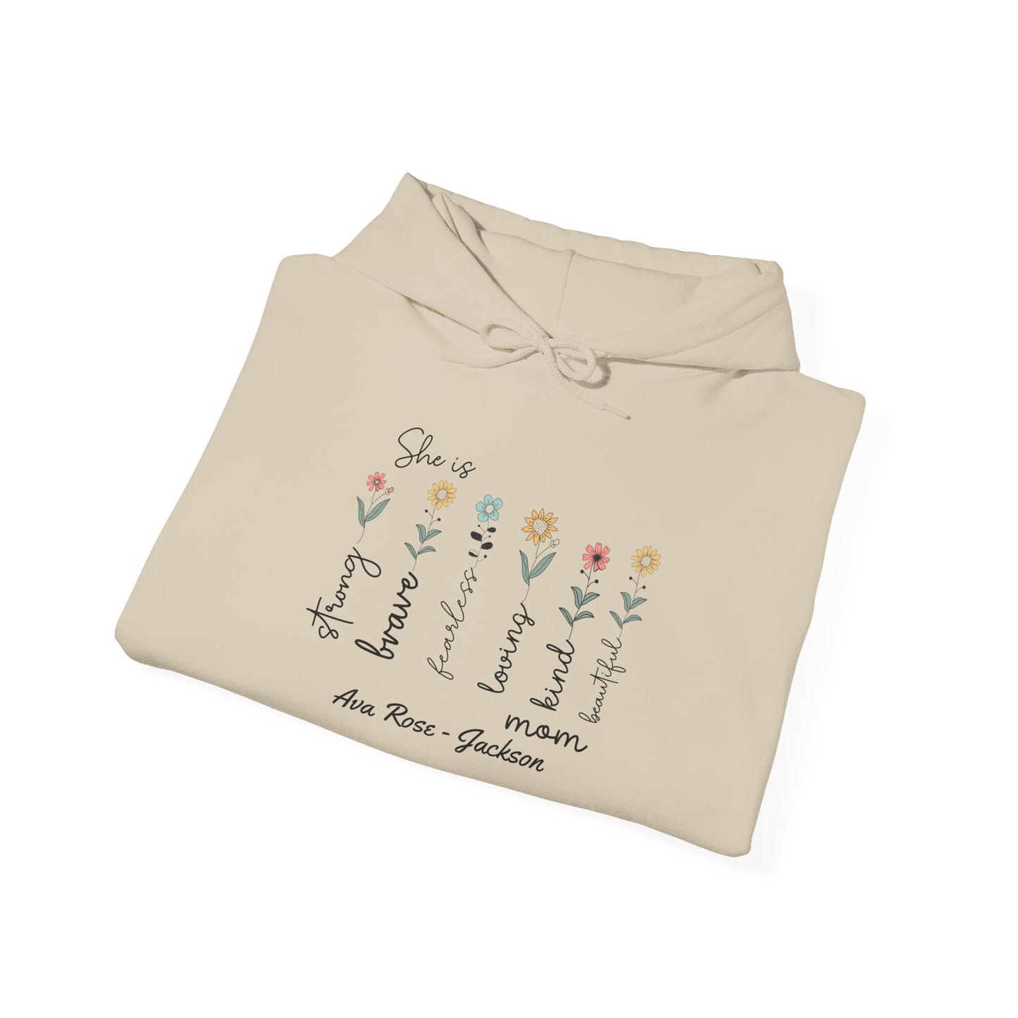 She Is Custom Kids Name Mama Hoodie — Personalized Mom Hoodie