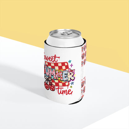 Sweet Summertime Can Cooler Sleeve — Personalized Can Koozie for BBQs & Beach Days