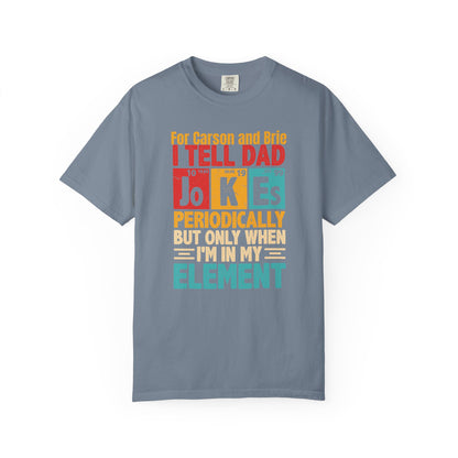 Science Dad Jokes Custom Kid's Names— Fathers Day Tee