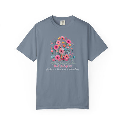 Seeds Of Love T-Shirt — Personalized Mom Script Graphic Tee