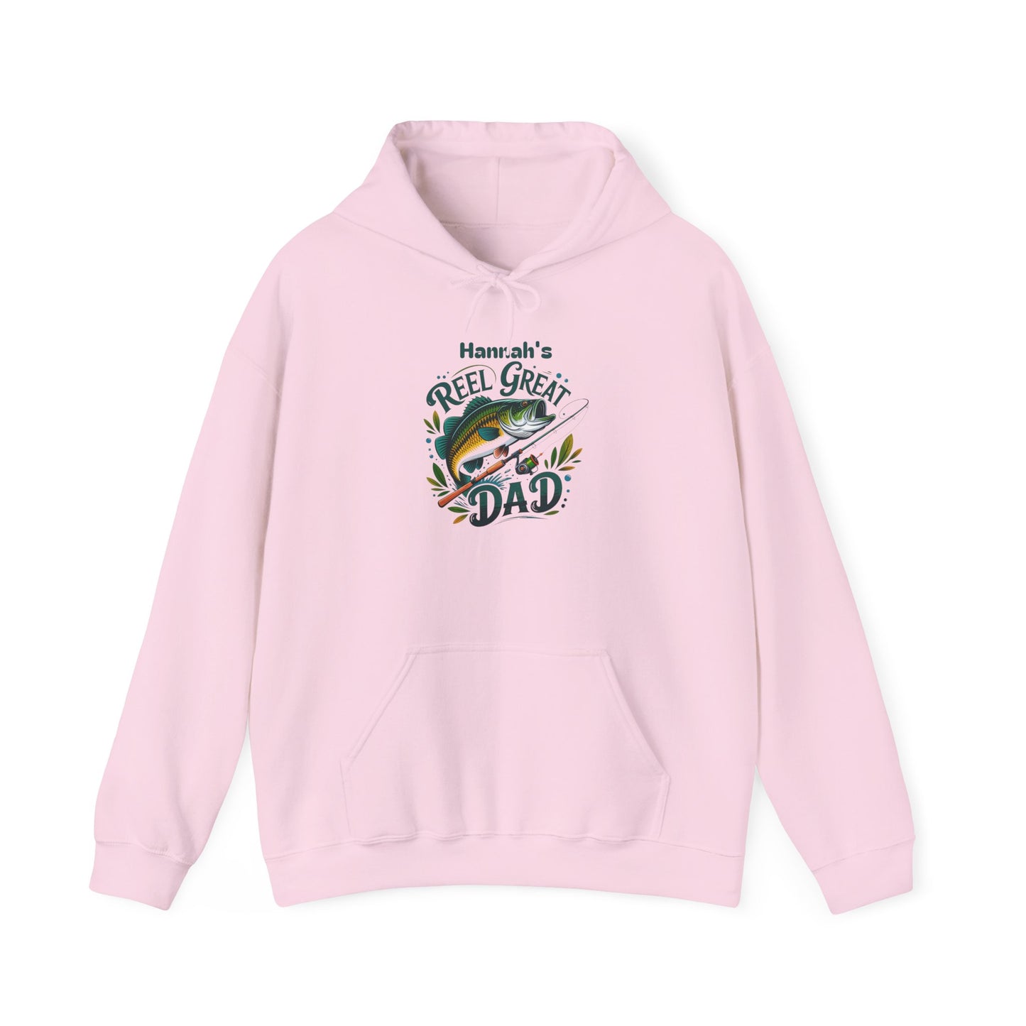 Reel Great Dad Custom Kid's Names Hoodie - Personalized Gift