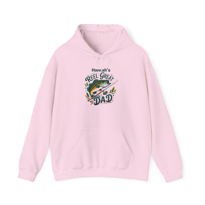 Reel Great Dad Custom Kid's Names Hoodie - Personalized Gift