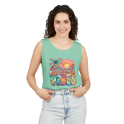 Beach Vibes — Breathable Garment-Dyed Summer Tank