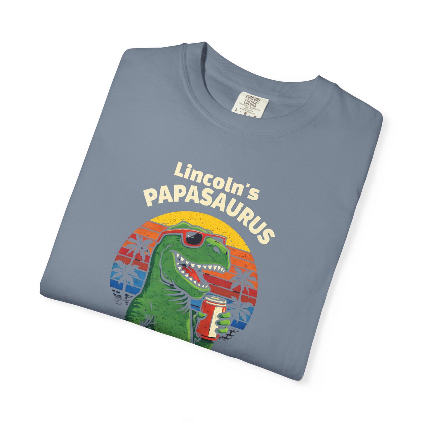 Papasaurus Custom Kid's Names— Fathers Day Tee
