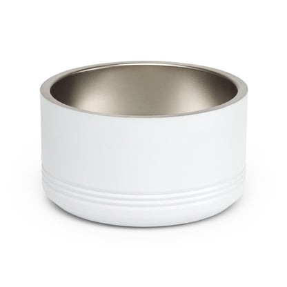 Custom Pet Bowl White Text — Various Colors - 18oz Custom Dog & Cat Food Water Dish