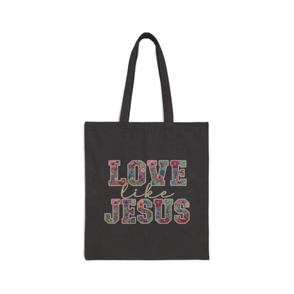 Love Like Jesus -Cotton Canvas Tote Bag