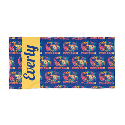 Summer Beach Towel — Personalized Name & Design