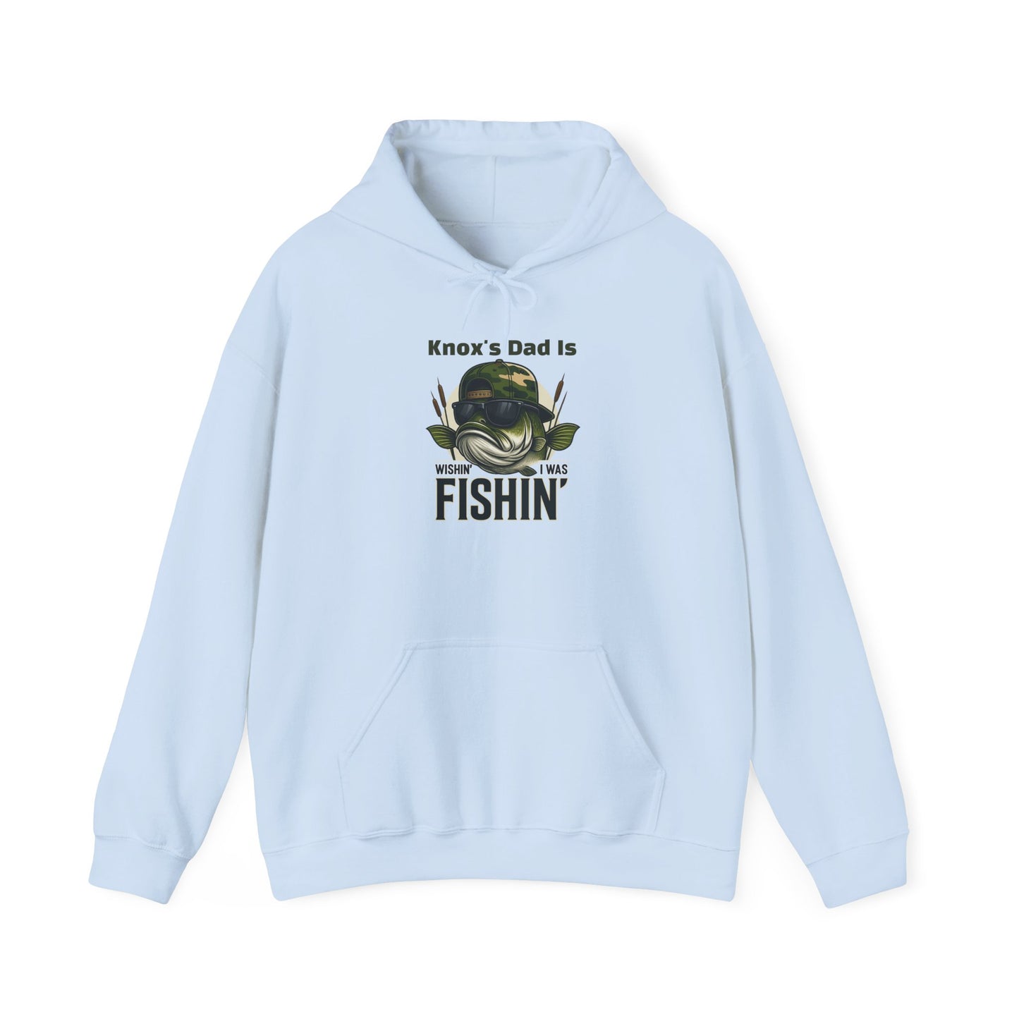 Wishin I Was Fishin Custom Kid's Names Hoodie - Personalized Gift