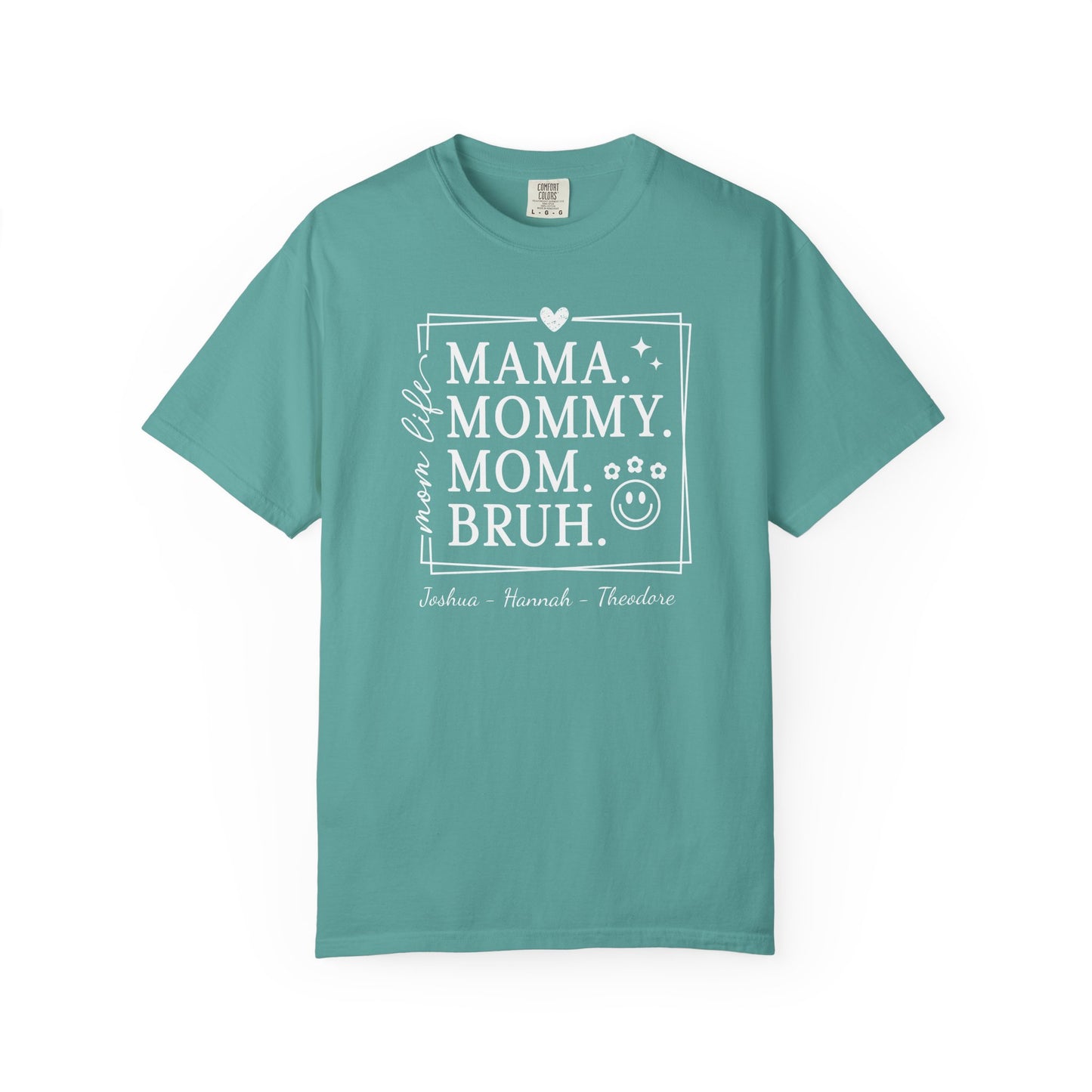 Mom Life Custom Name T-Shirt — Personalized Mom Script Graphic Tee