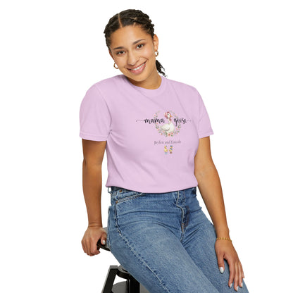 Mama Goose Custom Name T-Shirt — Personalized Mom Script Graphic Tee