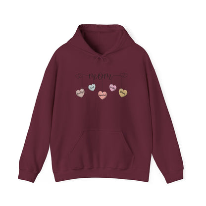 Mom Hearts — Graphic Hoodie