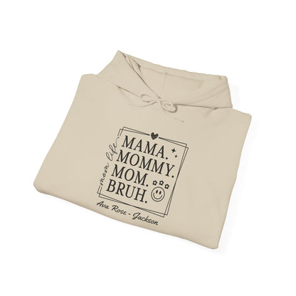 Mom Life Custom Kids Name Mama Hoodie — Personalized Mom Hoodie