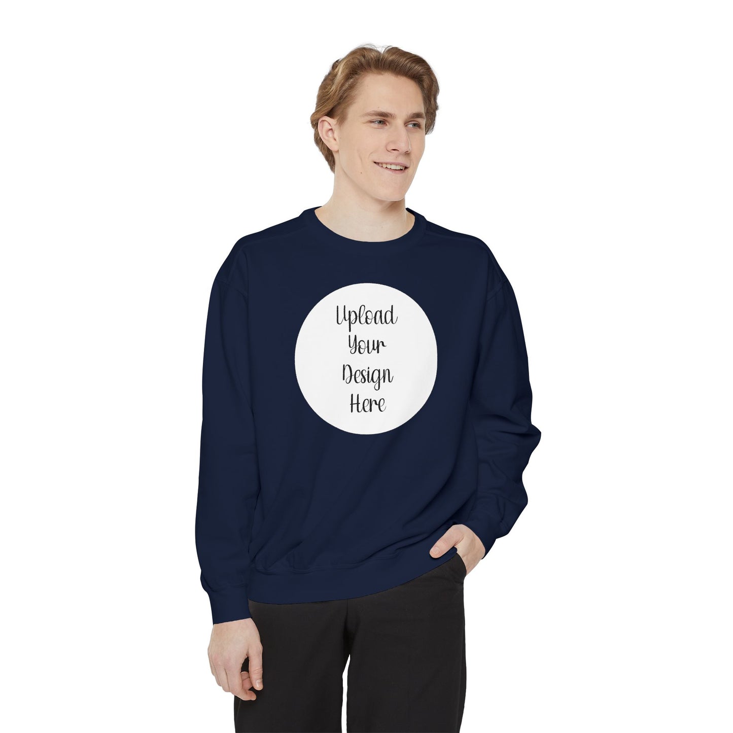 *Custom Crewneck Sweatshirt — Comfort Colors Various Colors - Upload Your Design