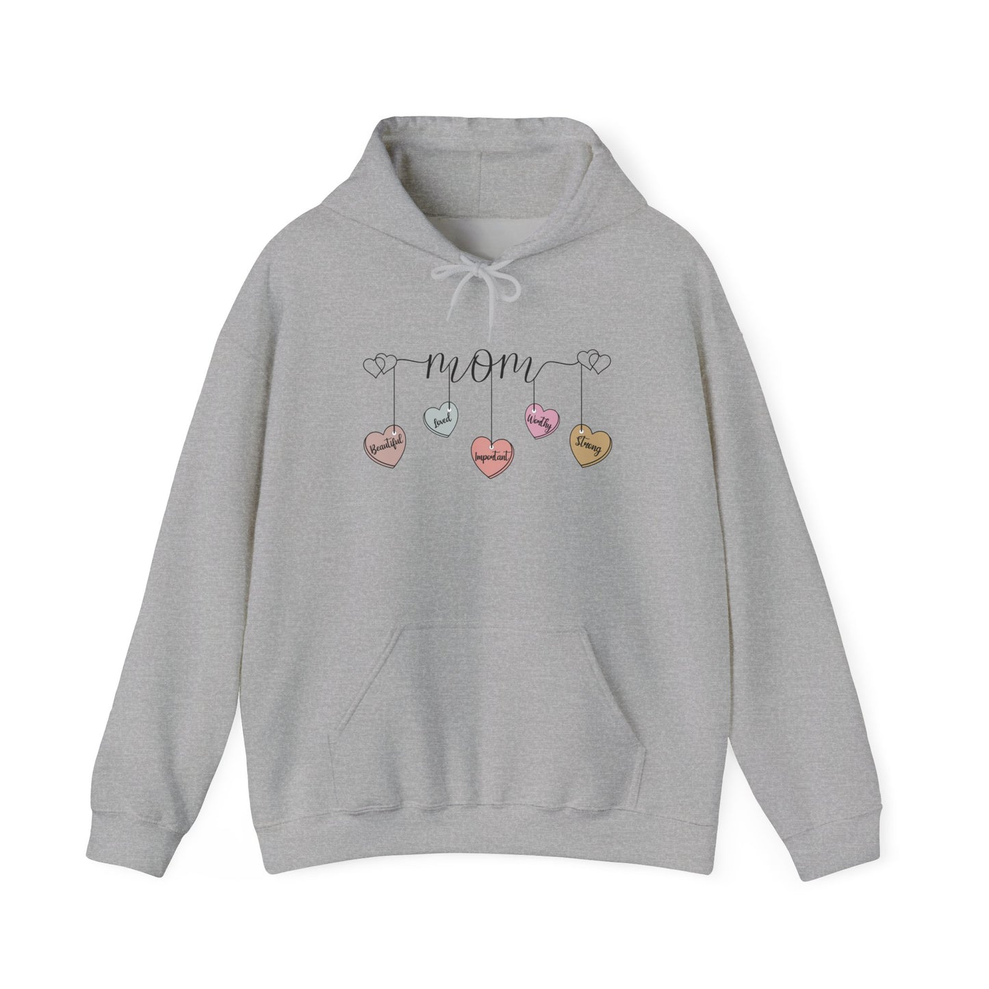 Mom Hearts — Graphic Hoodie