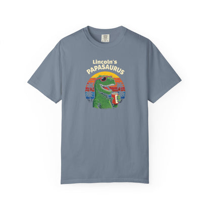 Papasaurus Custom Kid's Names— Fathers Day Tee