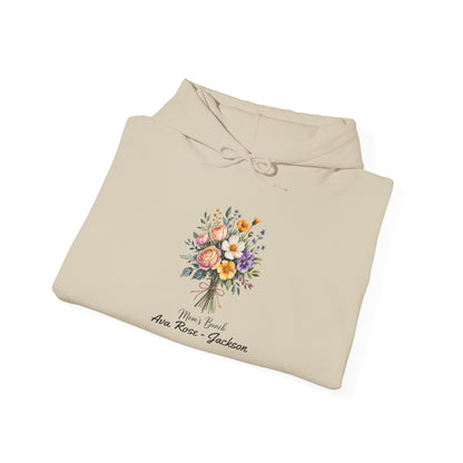 Mom's Bunch Custom Kids Name Mama Hoodie — Personalized Mom Hoodie