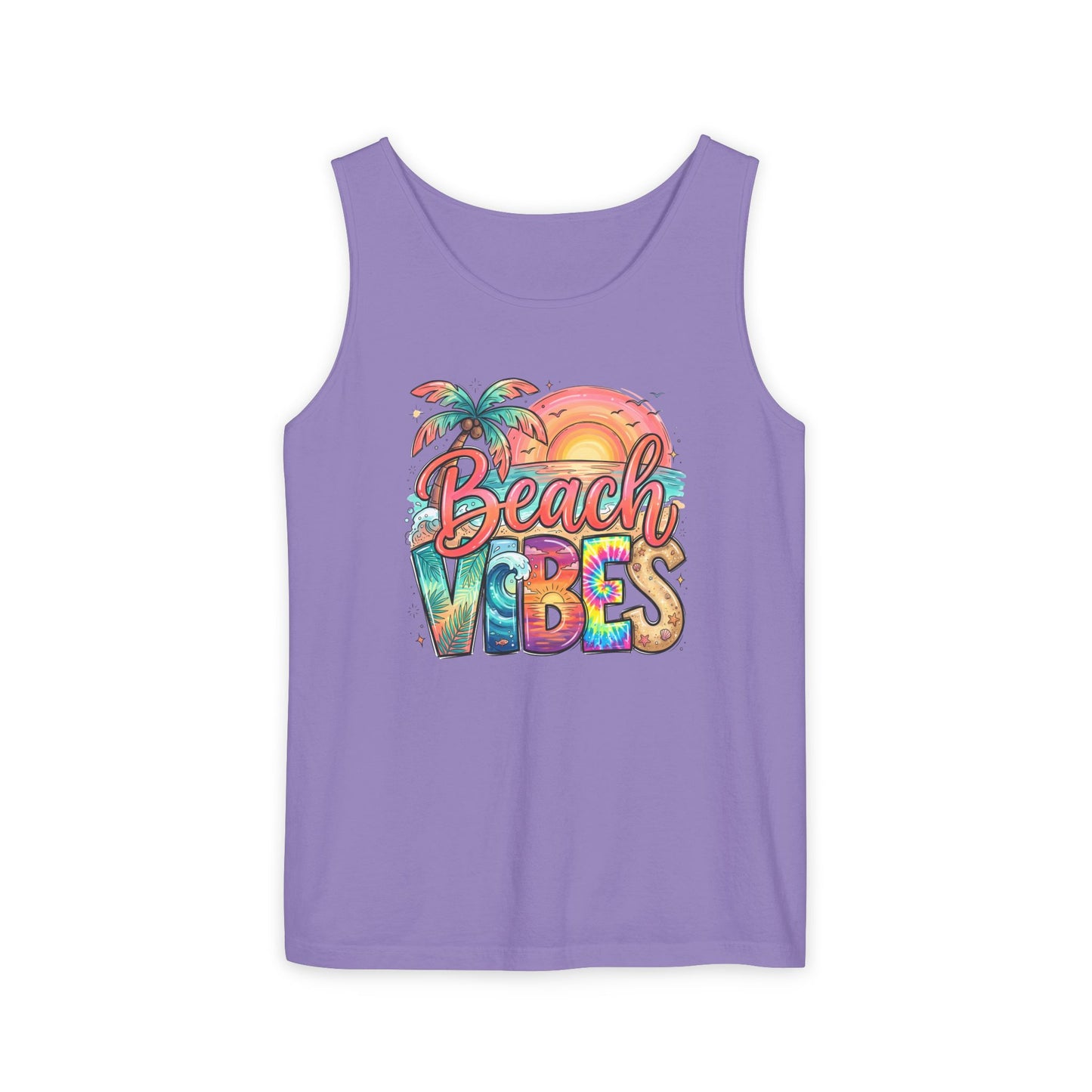 Beach Vibes — Breathable Garment-Dyed Summer Tank
