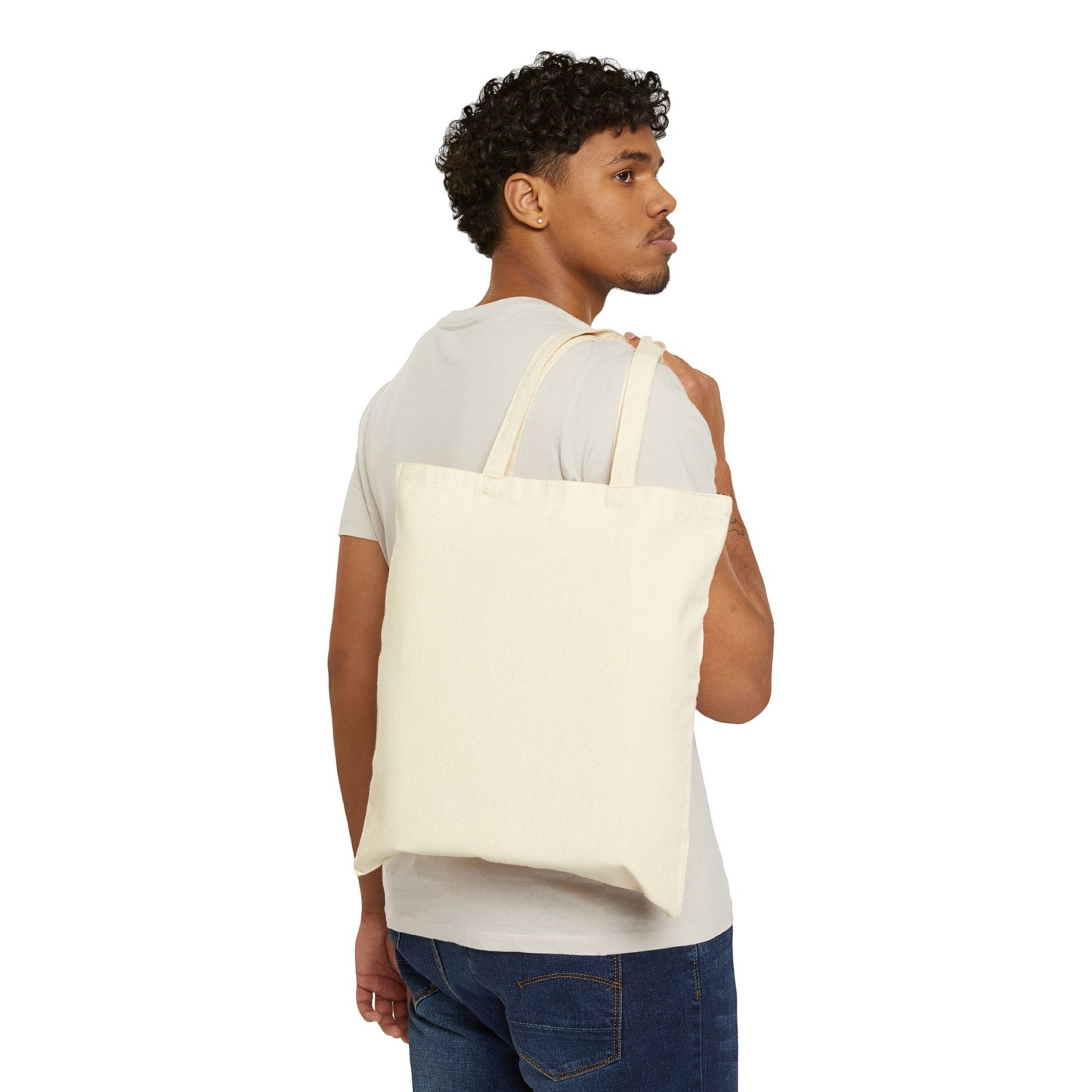 She Is Mom -Cotton Canvas Tote Bag