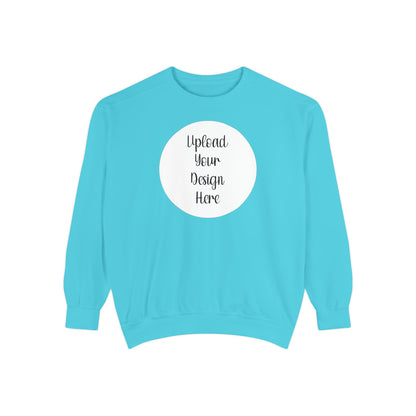 *Custom Crewneck Sweatshirt — Comfort Colors Various Colors - Upload Your Design