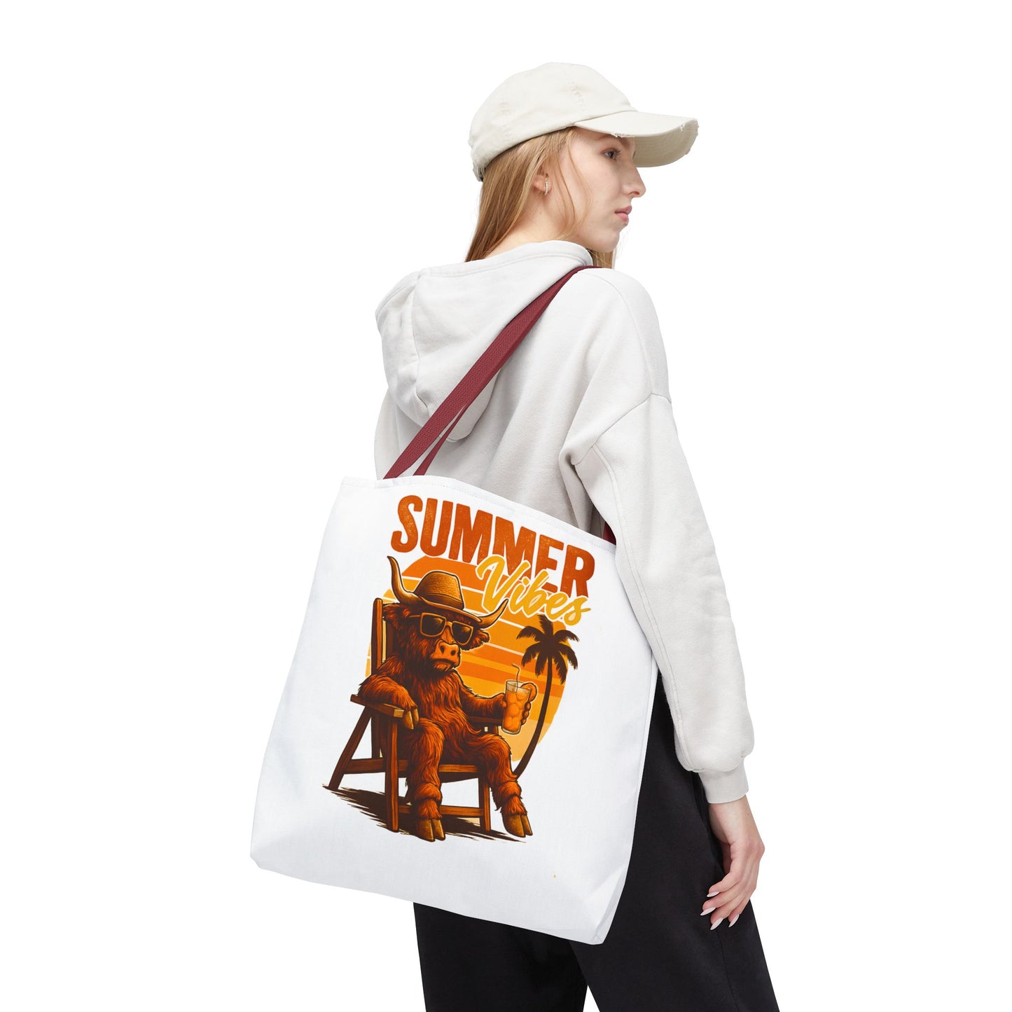 Highland Cow — Beach-Ready AOP Carryall