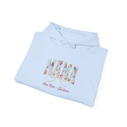 Mama Pearls Custom Kids Name Mama Hoodie — Personalized Mom Hoodie